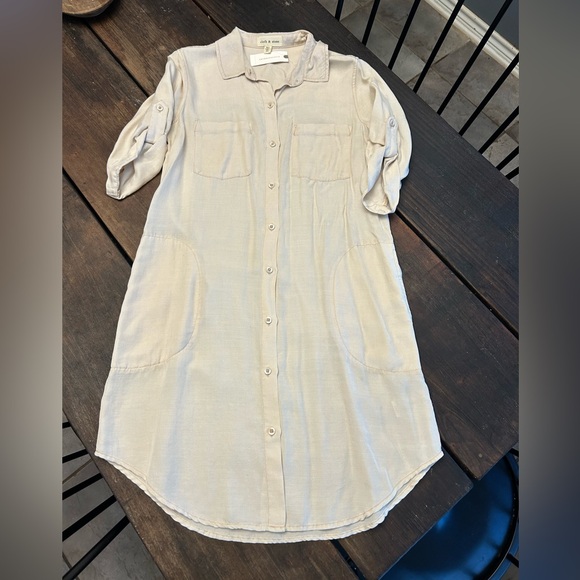 cloth & stone Dresses & Skirts - NWT Cloth and Stone Anthropologie Tencel Shirt Dress with Pockets!
